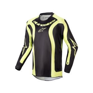 Otroška motoristična majica Alpinestars Racer Lurv 2024 black-fluo yellow
