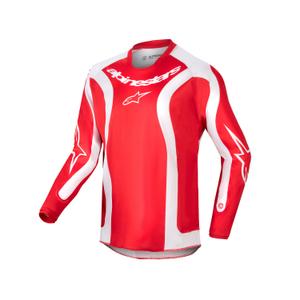 Otroška motoristična majica Alpinestars Racer Lurv 2024 rdeča in bela