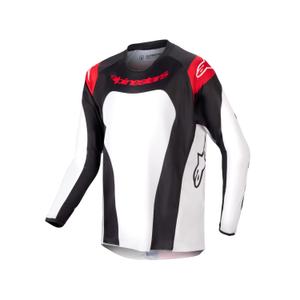 Otroška motoristična majica Alpinestars Racer Ocuri 2024 rdeča, bela in črna