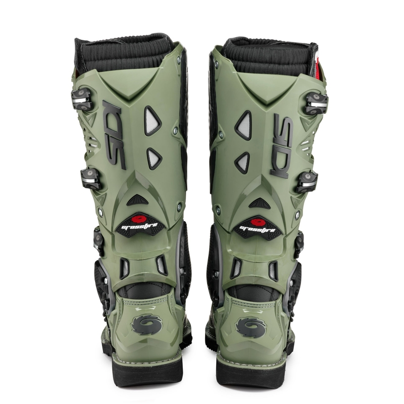 Motoristični škornji SIDI CROSSFIRE 3 zeleno-čierne