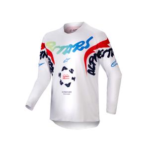 Otroška majica za motokros Alpinestars Racer Hana 2024 bela
