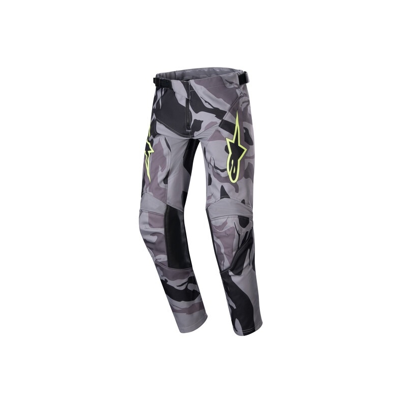 Alpinestars Racer Tactical 2024 Otroške hlače za motokros sive kamuflažno-rumeno-črne
