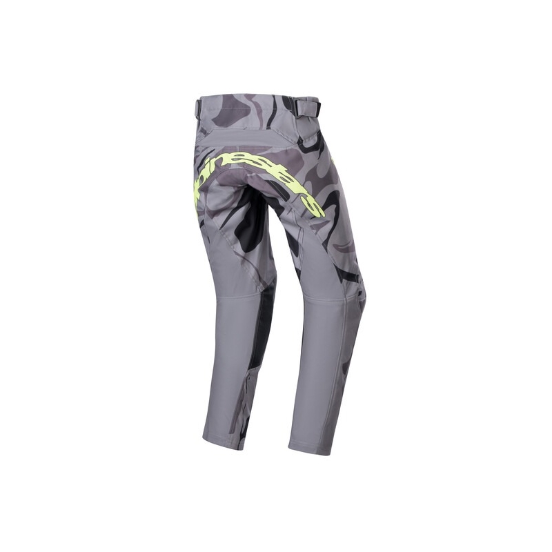 Alpinestars Racer Tactical 2024 Otroške hlače za motokros sive kamuflažno-rumeno-črne