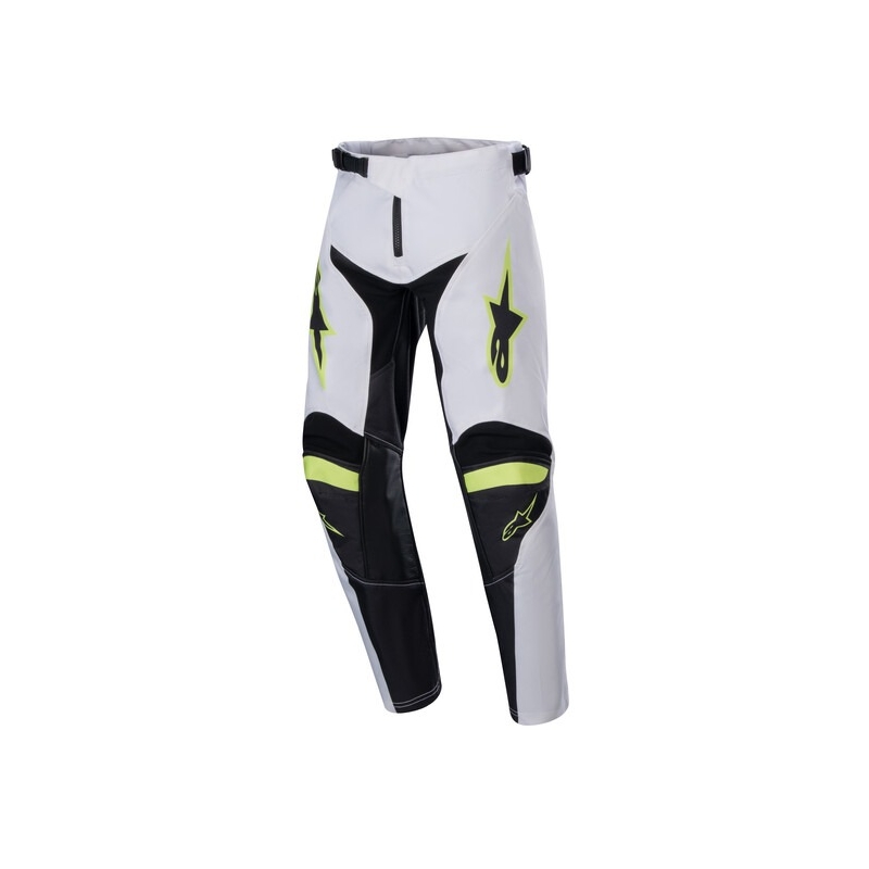 Otroške motokros hlače Alpinestars Racer Lucent Belo-Črno-Fluto Rumene