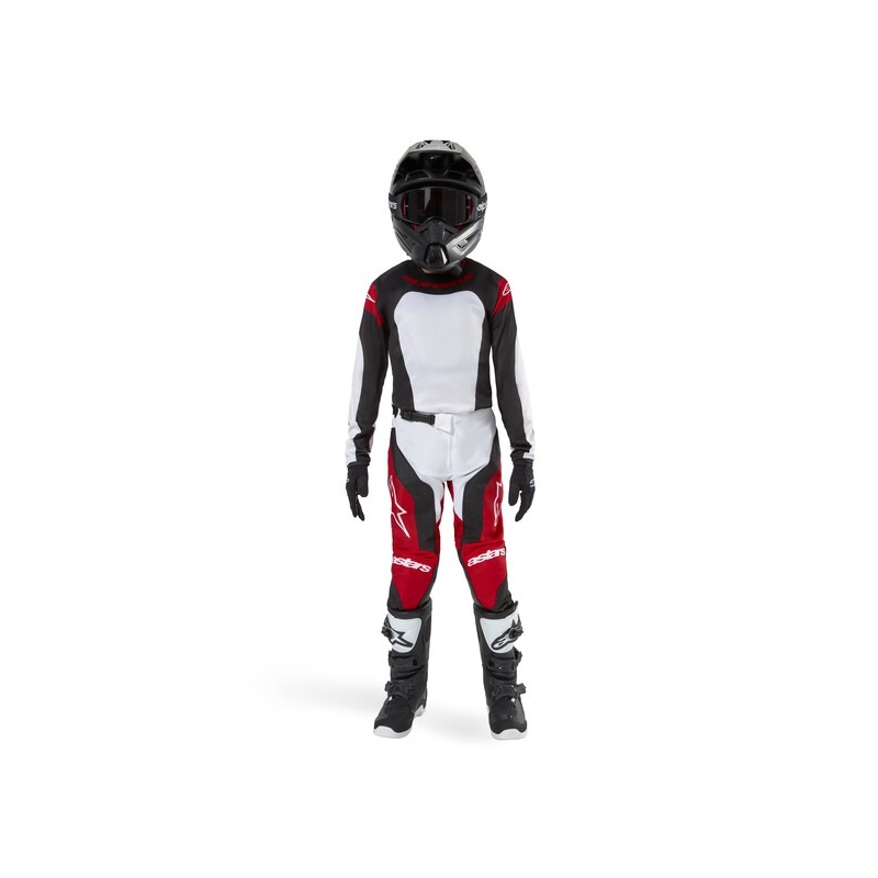 Alpinestars Racer Ocuri 2024 Otroške hlače za motokros rdeče, bele in črne barve