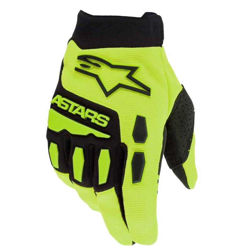 Otroške motokros rokavice Alpinestars Full Bore Fluo Yellow-Black