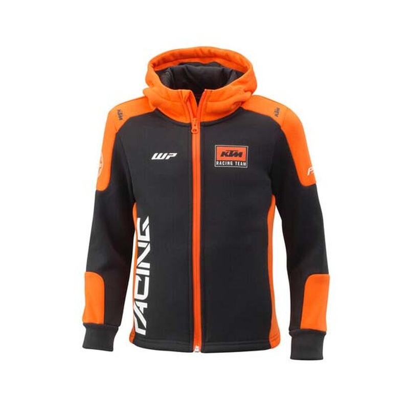 Otroška kapuca Team Hoodie črno-oranžna