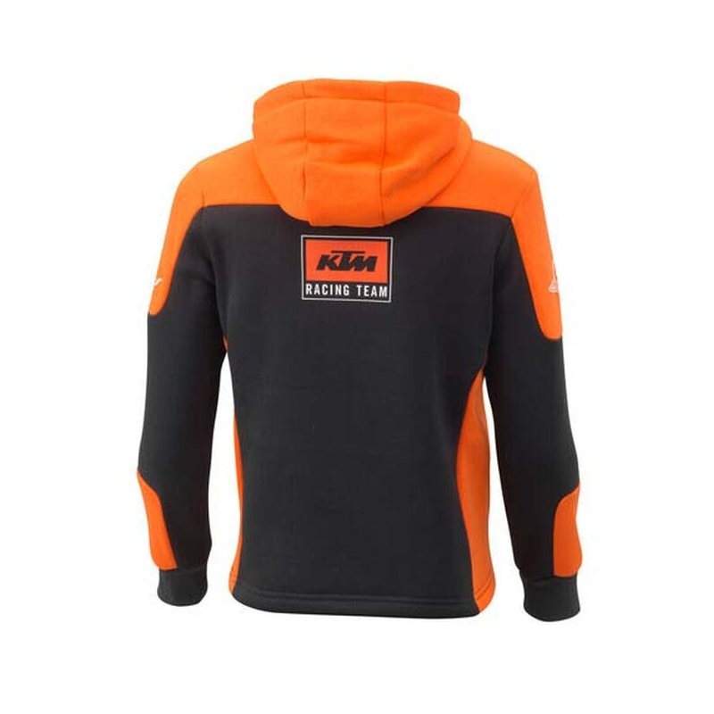 Otroška kapuca Team Hoodie črno-oranžna