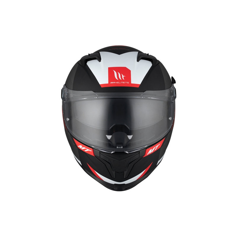 MT BRAKER CHENTO B5 sivo-rdeče-bela integralna motoristična čelada