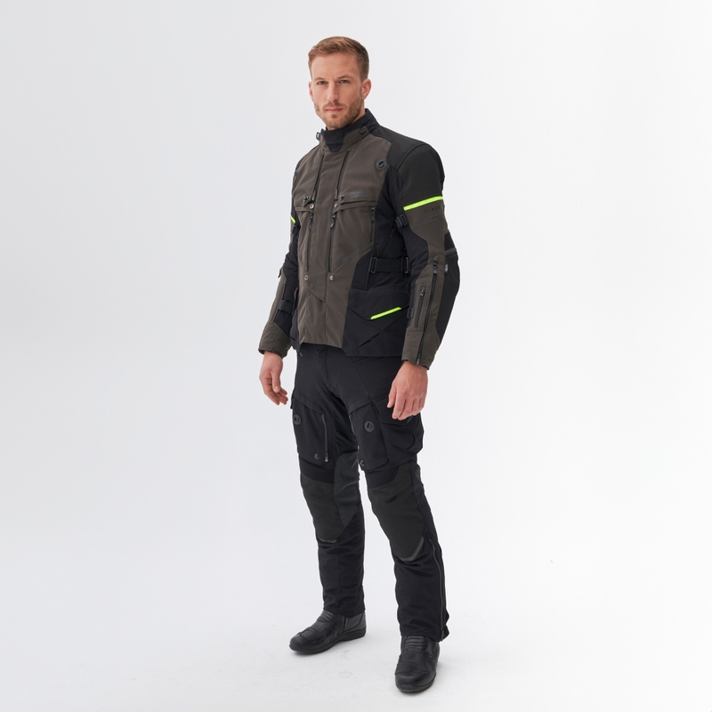Rebelhorn Range antracit-črna-fluo rumena motoristična jakna