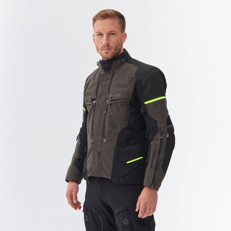 Rebelhorn Range antracit-črna-fluo rumena motoristična jakna
