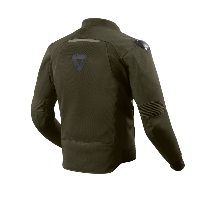 Revit Traction Black-Dark Green Motorcycle Jacket razprodaja