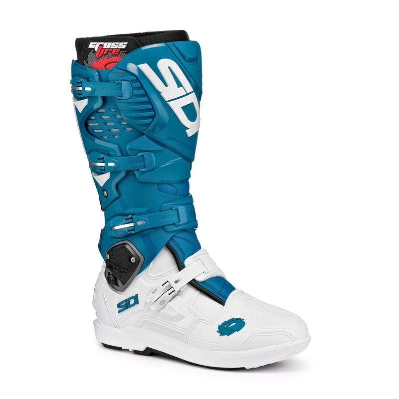 Motoristični škornji SIDI CROSSFIRE 3 SRS belo-modri