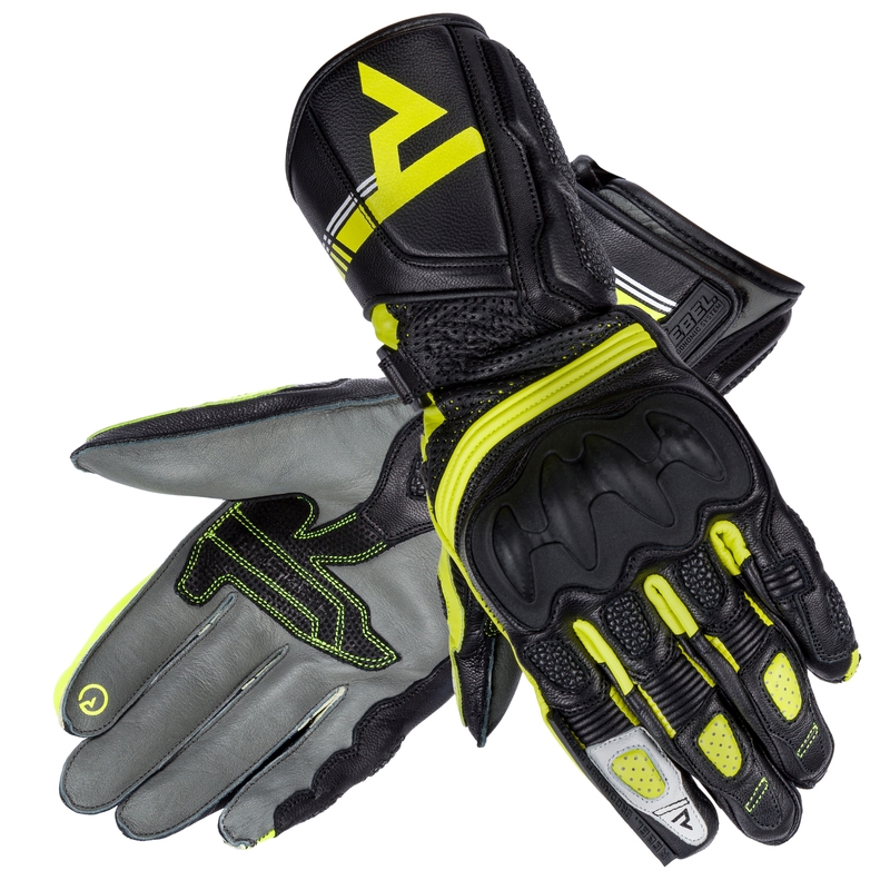 Rebelhorn ST Long Black-Gray-Fluo Yellow Motoristične rokavice za ženske razprodaja