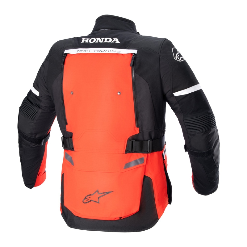 Moto jakna Alpinestars Bogota PRO Drystar Honda, fluo rdeče-črna kolekcija