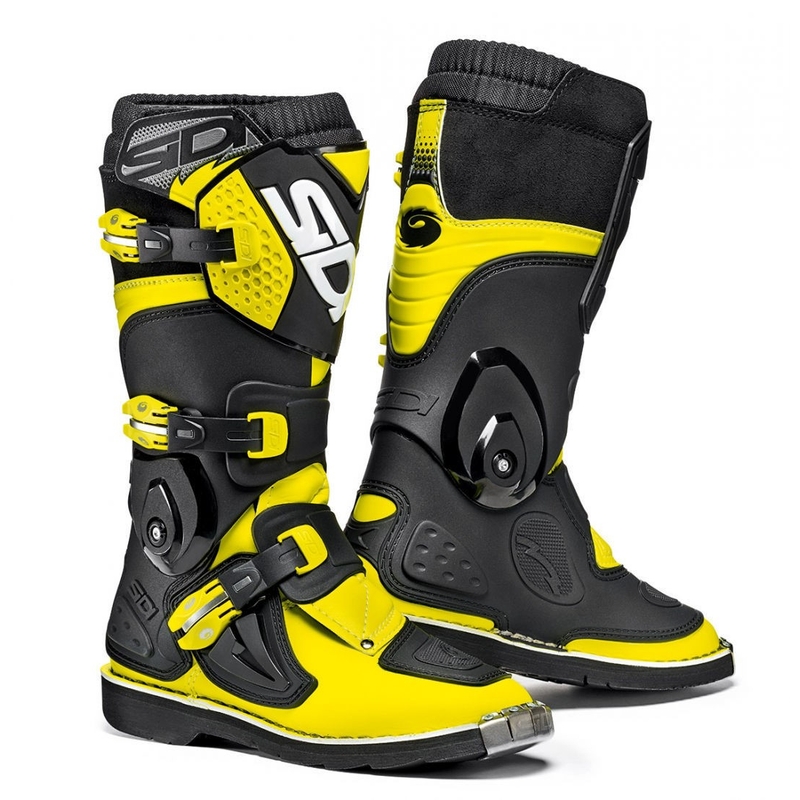 Otroški motoristični čevlji SIDI FLAME yellow-black