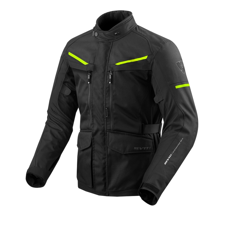 Revit Safari 3 Black-Neon Yellow Motorcycle Jacket razprodaja