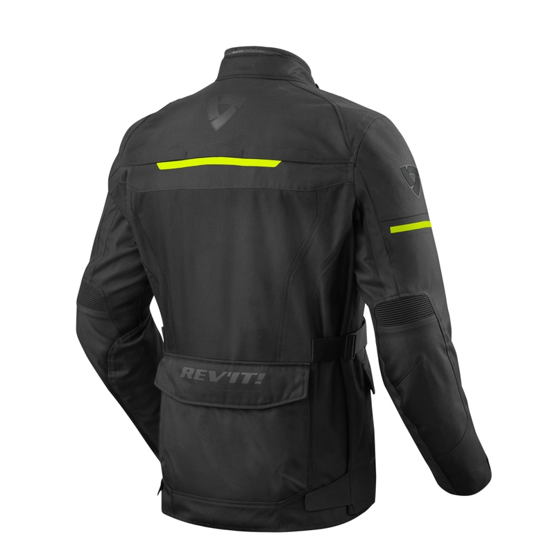 Revit Safari 3 Black-Neon Yellow Motorcycle Jacket razprodaja
