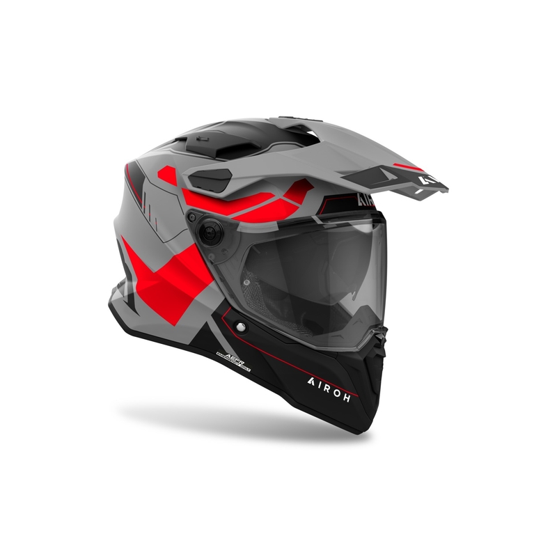Enduro čelada Airoh Commander 2 Reveal mat rdeča fluo