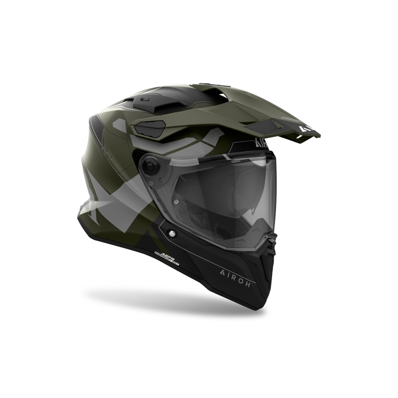 Čelada Airoh Commander 2 Reveal Enduro mat zelena
