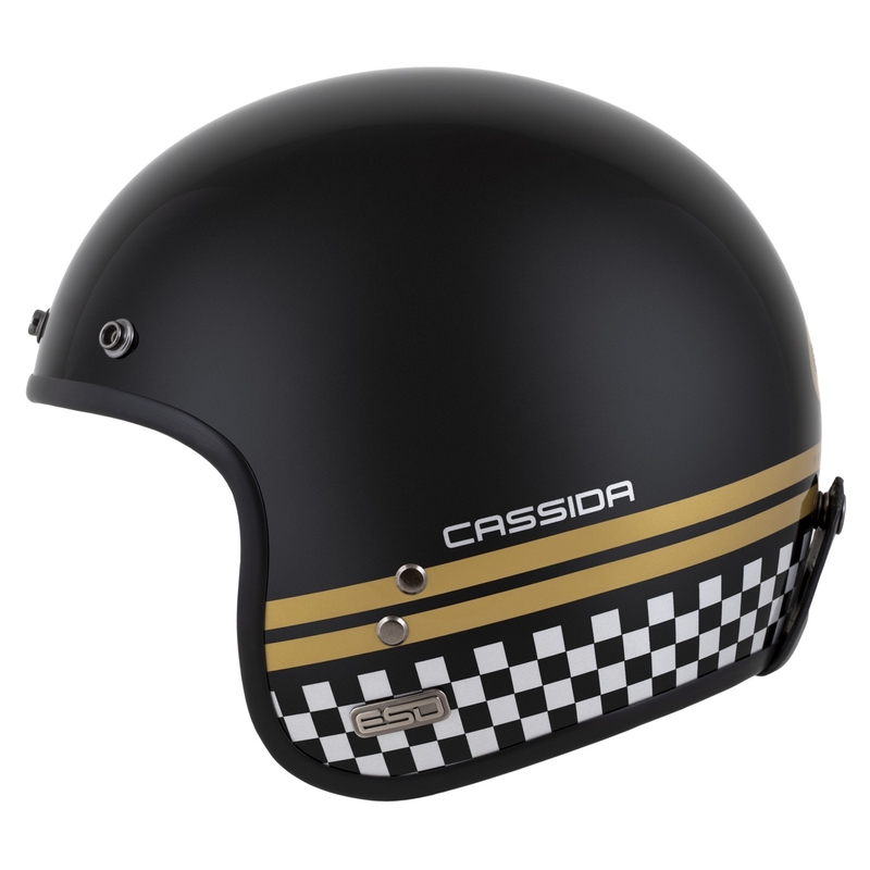 Cassida Eso Forty Nine Odprta čelada Black Pearl-Gold-Grey