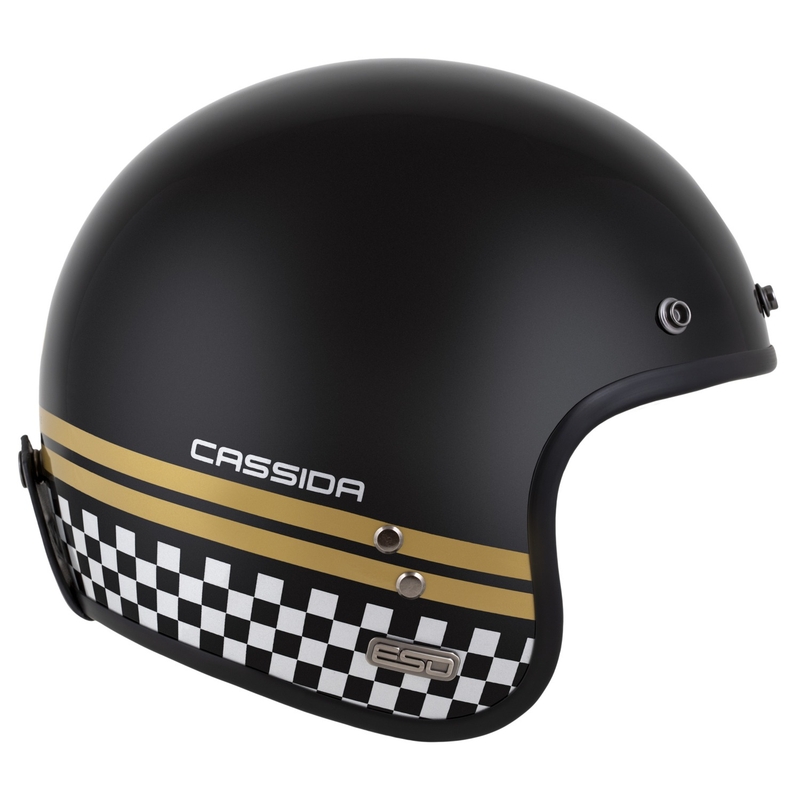 Cassida Eso Forty Nine Odprta čelada Black Pearl-Gold-Grey