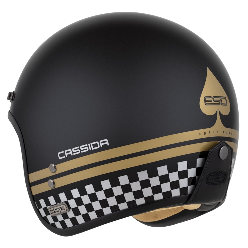Cassida Eso Forty Nine Odprta čelada Black Pearl-Gold-Grey