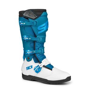 Ženski motoristični škornji SIDI X POWER SC LEI bele in modre barve