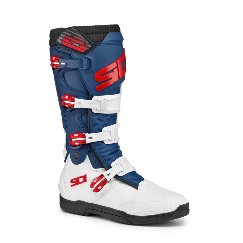 Motoristični škornji SIDI X POWER SC white-blue-red