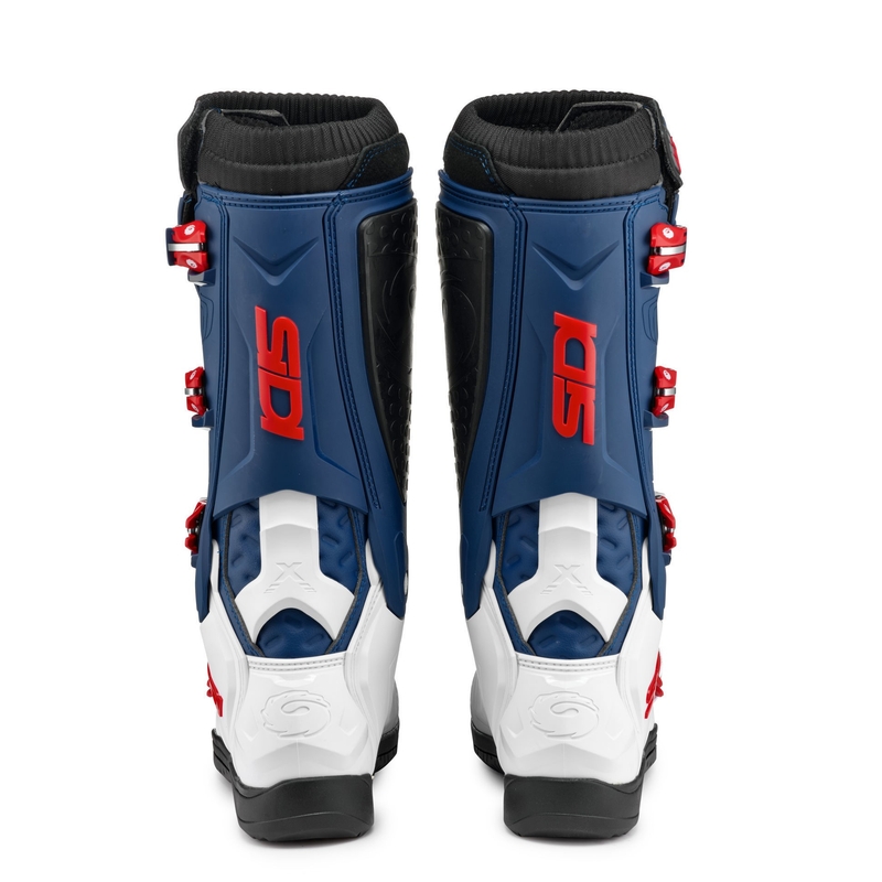 Motoristični škornji SIDI X POWER SC white-blue-red