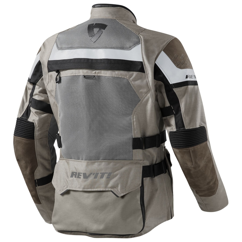 Revit Cayenne Pro Black and Sand Brown Motorcycle Jacket razprodaja
