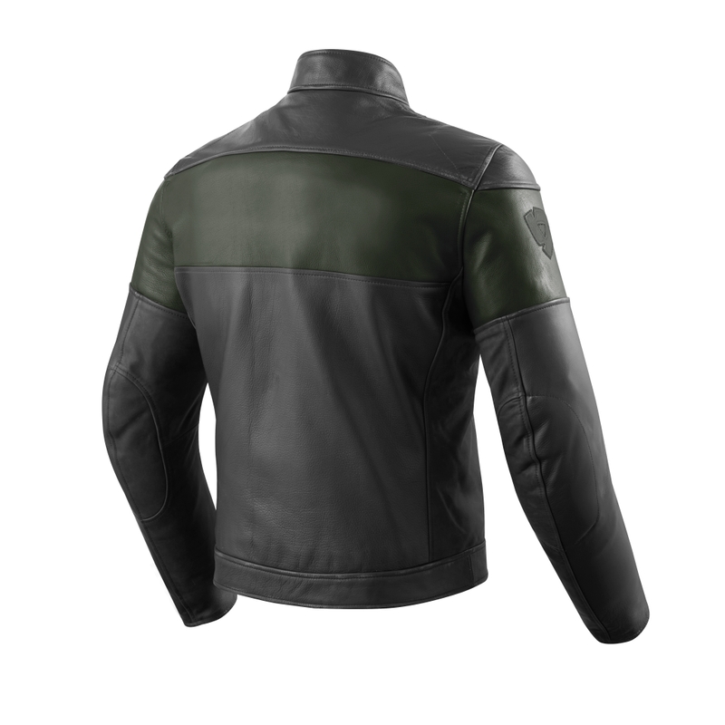 Revit Nova Vintage črno-temno zelena motoristična jakna