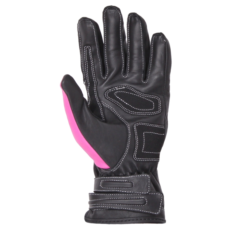 Ženske motoristične rokavice Tschul 301 Black and Pink razprodaja