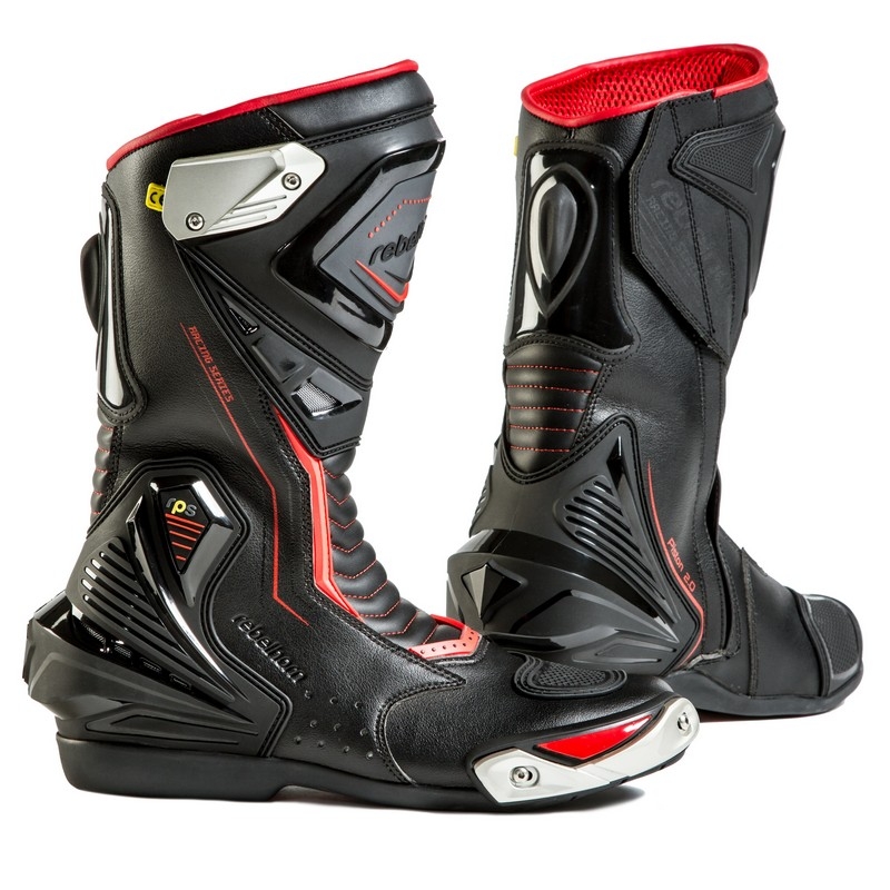 Rebelhorn Piston II CE black-fluo red motoristični škornji razprodaja