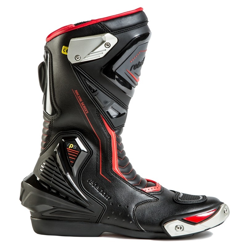 Rebelhorn Piston II CE black-fluo red motoristični škornji razprodaja