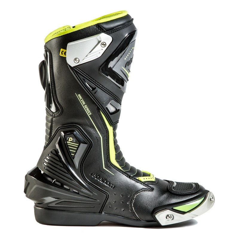 Rebelhorn Piston II CE black-fluo yellow motoristični škornji razprodaja
