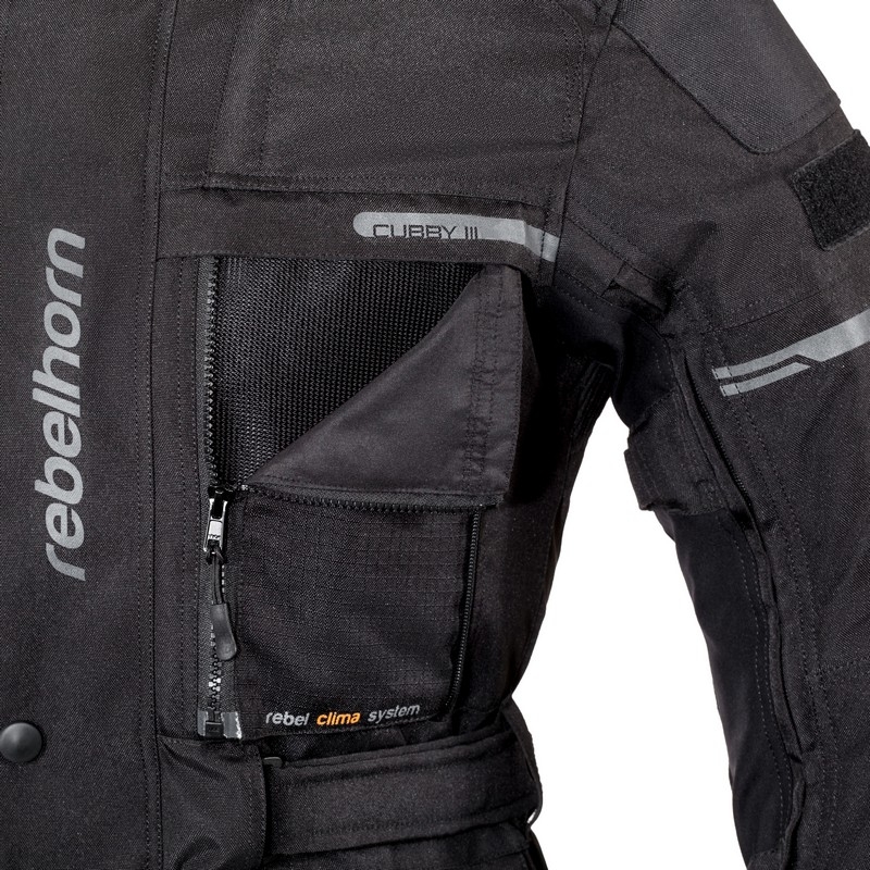 Rebelhorn Cubby III motoristična jakna black