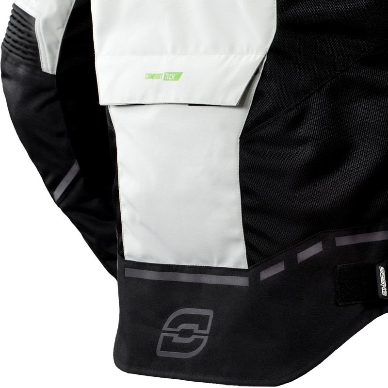 Moto jakna Ozone Jet II sivo-črna razprodaja