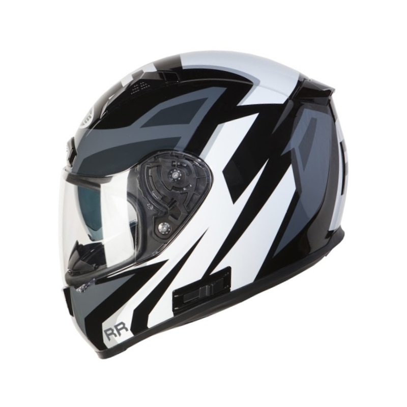 Motoristična čelada Ozone RC-01 black-grey-white razprodaja