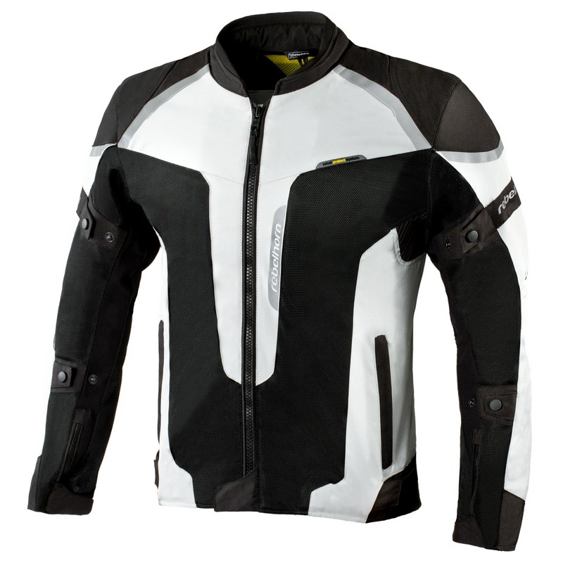 Moto jakna Rebelhorn Hiflow III silver-black