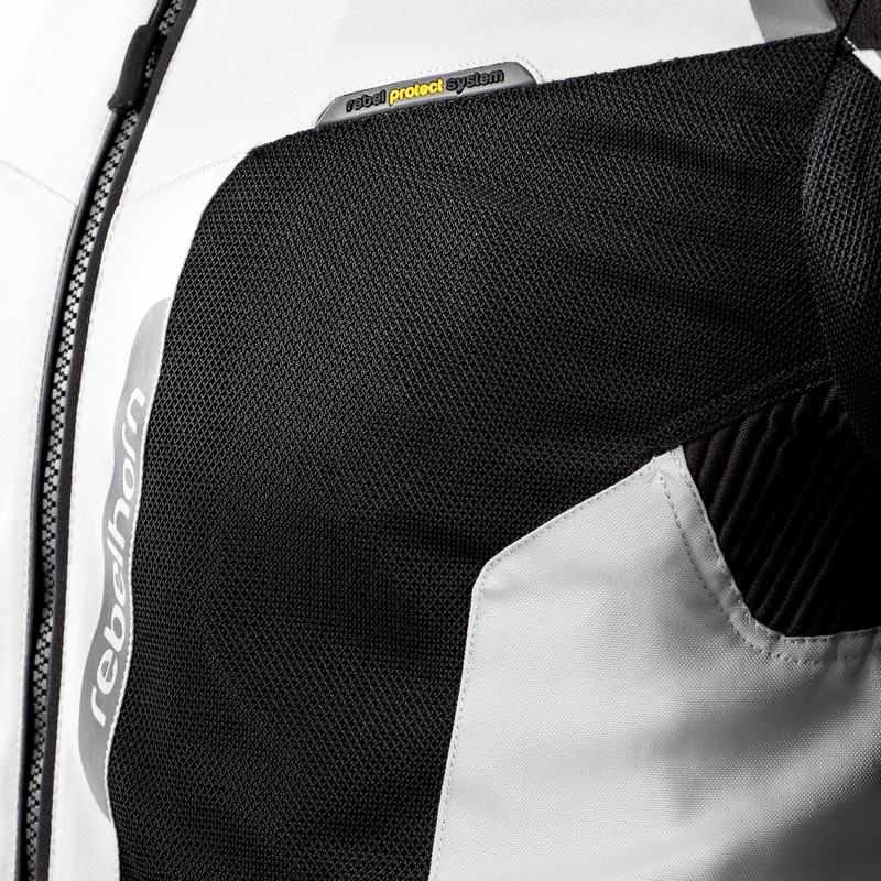 Moto jakna Rebelhorn Hiflow III silver-black
