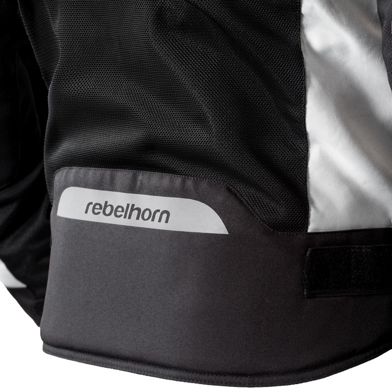 Moto jakna Rebelhorn Hiflow III silver-black