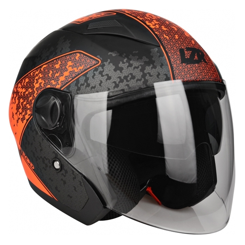 Odprta čelada Lazer JH-1 Road Tech black-fluo red razprodaja