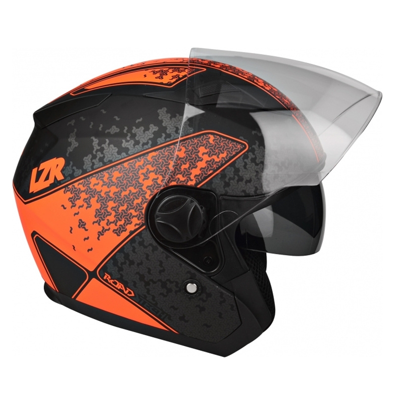 Odprta čelada Lazer JH-1 Road Tech black-fluo red razprodaja