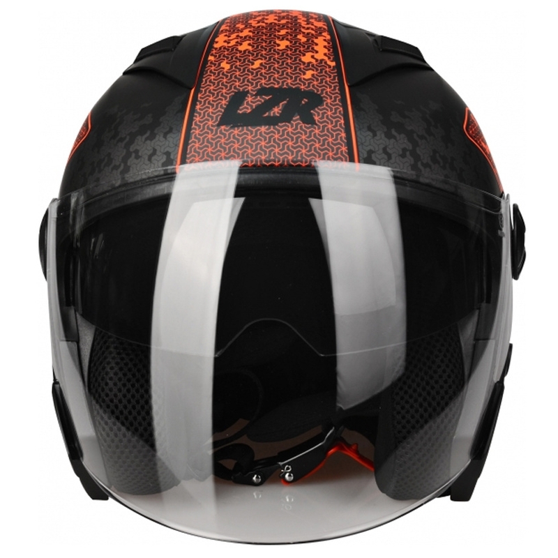 Odprta čelada Lazer JH-1 Road Tech black-fluo red razprodaja