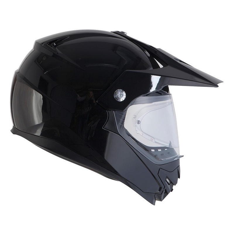 Enduro čelada Ozone MXT-01 Pinlock Ready črna sijajna