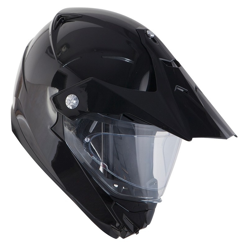 Enduro čelada Ozone MXT-01 Pinlock Ready črna sijajna