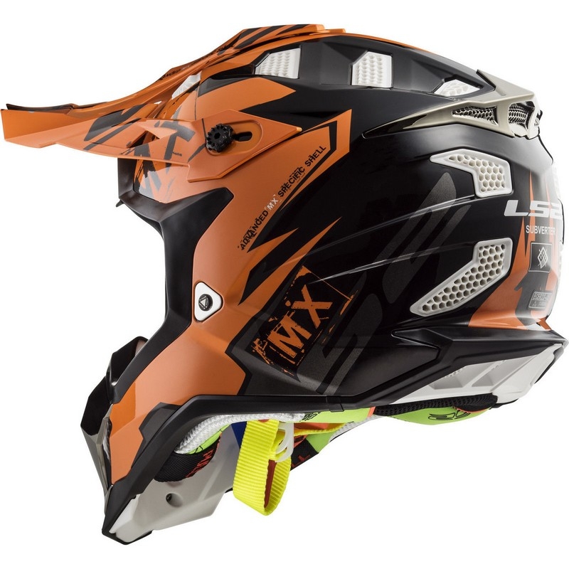 Čelada LS2 MX470 Subverter Emperor črno-oranžna razprodaja