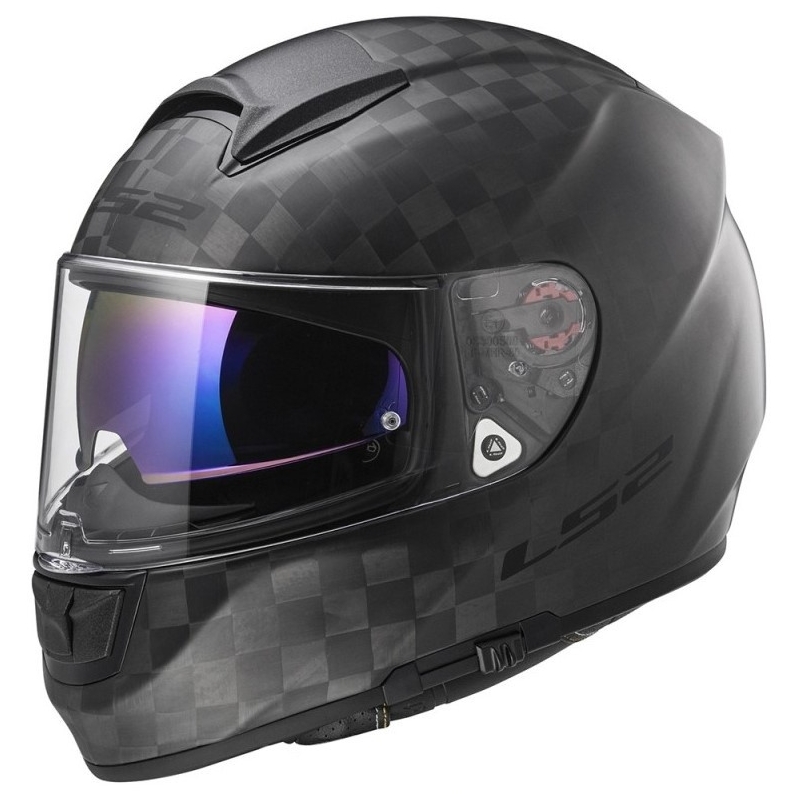 Motoristična čelada LS2 FF397 Vector Solid Carbon Black Matte razprodaja