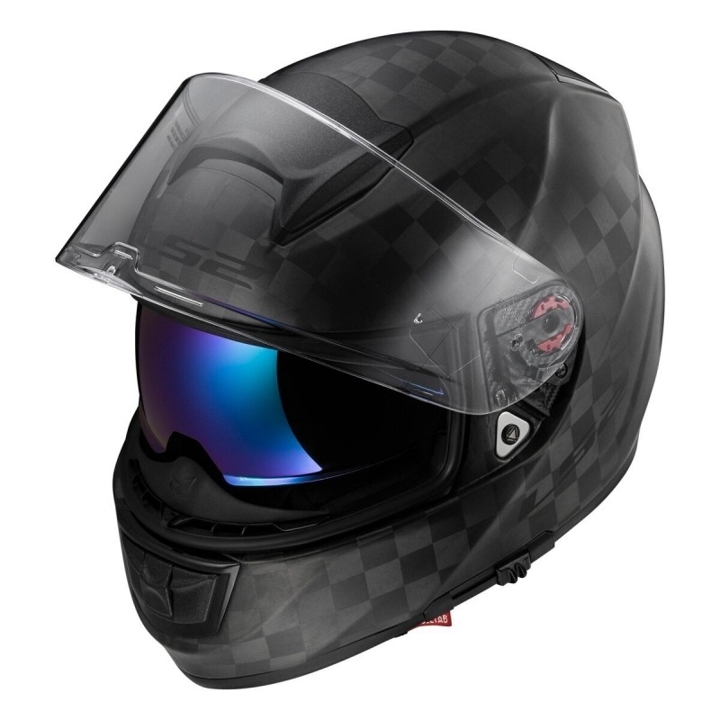 Motoristična čelada LS2 FF397 Vector Solid Carbon Black Matte razprodaja